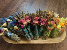 Load image into Gallery viewer, Blue Chalcedony, Cedar and Eucalyptus Smudge Stick