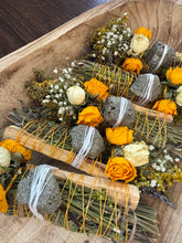 Load image into Gallery viewer, Pyrite, Palo Santo, Sage, Rosemary and Lavender Smudge Stick