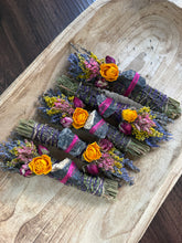 Load image into Gallery viewer, Black Onyx, Sage, Rosemary and Lavender Smudge Stick