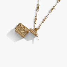 Load image into Gallery viewer, A Court of Thorns and Roses Book Charms Locket Necklace