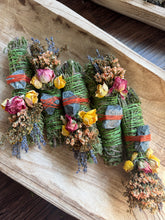 Load image into Gallery viewer, Crocodile Jasper, Cedar and Lavender Smudge Stick