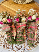 Load image into Gallery viewer, Unakite, Cedar, and Palo Santo Smudge stick