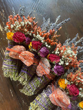 Load image into Gallery viewer, Sunstone Smudge Stick, Cedar and Lavender Smoke Cleansing Wand, Alternative to White Sage