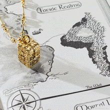 Load image into Gallery viewer, A Court of Thorns and Roses Book Charms Locket Necklace