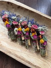 Load image into Gallery viewer, Geode, Sage, Lavender, Palo Santo and Rosemary Smudge Stick