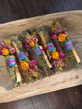Load image into Gallery viewer, Blue Howlite, Sage, Rosemary, Lavender and Palo Santo Smudge Stick