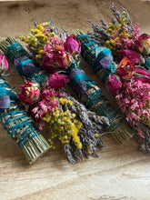 Load image into Gallery viewer, Fluorite Crystal Smudge Stick – Sage and Lavender Blend for Focus, Peace, and Spiritual Cleansing