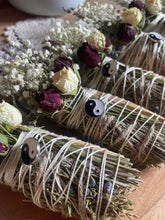 Load image into Gallery viewer, Yin Yang, Bringing Balance, Cedar, Lavender and Palo Santo Smudge stick