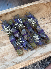 Load image into Gallery viewer, Amethyst, Palo Santo and Lavender Smudge Stick
