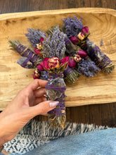 Load image into Gallery viewer, Amethyst, Sage, Rosemary and Lavender Smudge Stick