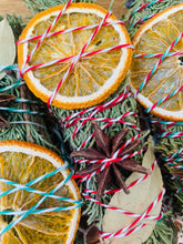 Load image into Gallery viewer, Yule Tide Cedar, Juniper, Orange, Basil, Smudge stick