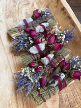 Load image into Gallery viewer, Moonstone, Palo Santo and Lavender Smudge Stick