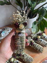 Load image into Gallery viewer, Yin Yang, Bringing Balance, Cedar, Lavender and Palo Santo Smudge stick