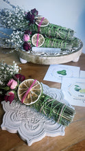 Load image into Gallery viewer, Lavender, Mint, Lime Spring Smudge Stick