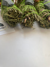 Load image into Gallery viewer, Crocodile Jasper Smudge Stick, Cedar and Lavender Smoke Cleansing Wand, Alternative to White Sage