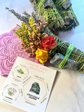 Load image into Gallery viewer, Crocodile Jasper Smudge Stick, Cedar and Lavender Smoke Cleansing Wand, Alternative to White Sage