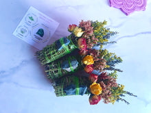 Load image into Gallery viewer, Crocodile Jasper Smudge Stick, Cedar and Lavender Smoke Cleansing Wand, Alternative to White Sage