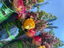 Load image into Gallery viewer, Crocodile Jasper Smudge Stick, Cedar and Lavender Smoke Cleansing Wand, Alternative to White Sage