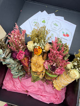 Load image into Gallery viewer, Smudge Stick With Flowers, Home Cleansing, Calming Gifts Women, Witchy Accessories, Meditation Altar, FRUIT Smudge Sticks
