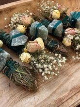 Load image into Gallery viewer, Aventurine, Rosemary and Mint Smudge Stick image 6
