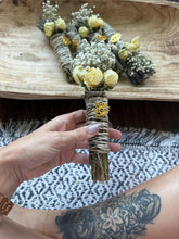 Load image into Gallery viewer, Evil Eye Protection Smudge Stick, Sage Lavender Rosemary, Smoke Cleansing Bundle, Protection Ritual, Witch Altar Supply image 1