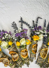 Load image into Gallery viewer, Lavender, Mint, Lemon Spring Smudge Stick