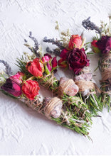 Load image into Gallery viewer, Leopard Skin Jasper, Sage, Rosemary, Lavender and Wild Flower Smudge Stick