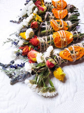 Load image into Gallery viewer, Lavender, Mint, Orange Spring Smudge Stick