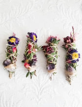 Load image into Gallery viewer, Wholesale Sage - Amethyst Rosemary, Sage, Lavender Smudge stick Bulk Listing of 50
