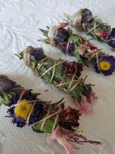 Load image into Gallery viewer, Wholesale Sage - Amethyst Rosemary, Sage, Lavender Smudge stick Bulk Listing of 50