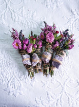 Load image into Gallery viewer, Lepidolite Rosemary, Sage and Lavender Smudge Stick