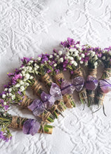 Load image into Gallery viewer, Amethyst, Lavender and Palo Santo Smudge stick