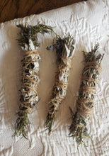 Load image into Gallery viewer, White Sage, Lavender and Rosemary Smudge Stick
