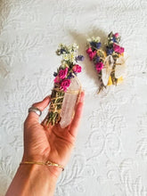 Load image into Gallery viewer, Quartz Crystal, Sage, Rosemary, Lavender Palo Santo and Spray Rose Smudge Stick Bundle