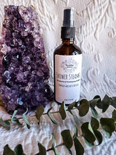Load image into Gallery viewer, Eucalyptus Shower Steamer Spray Infused Amethyst Crystal
