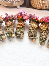 Load image into Gallery viewer, Kiwi, Mint, Palo Santo and Cedar Spring Smudge Stick