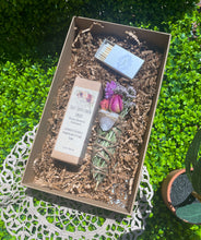 Load image into Gallery viewer, Smudge Stick With Flowers, Home Cleansing, Calming Gifts Women, Witchy Accessories, Meditation Altar, Rose Quartz Smudge Stick, Self-Love