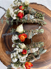 Load image into Gallery viewer, Smudge Stick With Flowers, Home Cleansing, Calming Gifts Women, Lavender Smudge Stick, Witchy Accessories, Meditation Altar, Energy Clearing
