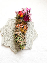 Load image into Gallery viewer, Kiwi, Mint, Palo Santo and Cedar Spring Smudge Stick