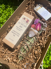 Load image into Gallery viewer, Smudge Stick With Flowers, Home Cleansing, Calming Gifts Women, Witchy Accessories, Meditation Altar, Rose Quartz Smudge Stick, Self-Love