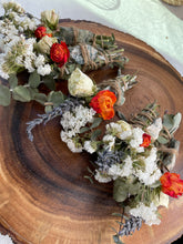 Load image into Gallery viewer, Smudge Stick With Flowers, Home Cleansing, Calming Gifts Women, Lavender Smudge Stick, Witchy Accessories, Meditation Altar, Energy Clearing