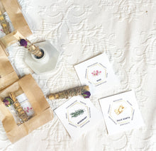 Load image into Gallery viewer, Smudge Stick with Rose , Palo Santo, Rosemary Herbal Wand