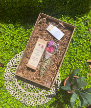 Load image into Gallery viewer, Smudge Stick With Flowers, Home Cleansing, Calming Gifts Women, Witchy Accessories, Meditation Altar, Rose Quartz Smudge Stick, Self-Love
