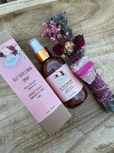 Load image into Gallery viewer, Smudge Stick With Flowers, Valentine's Day, Calming Gifts Women, Witchy Accessories, Meditation Altar, Rose Quartz Smudge Stick, Self-Love
