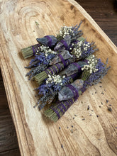 Load image into Gallery viewer, Amethyst, Palo Santo and Lavender Smudge Stick
