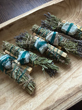 Load image into Gallery viewer, Nephrite Jade, Palo Santo, Sage, Rosemary and Lavender Smudge Stick
