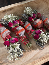 Load image into Gallery viewer, Leopard Skin Jasper, Sage, Rosemary and Lavender Smudge Stick

