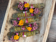 Load image into Gallery viewer, Citrine, Sage, Rosemary and Lavender Smudge Stick
