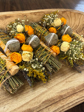 Load image into Gallery viewer, Pyrite, Palo Santo, Sage, Rosemary and Lavender Smudge Stick
