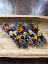 Load image into Gallery viewer, Amazonite, Sage, Rosemary and Lavender Smudge Stick
